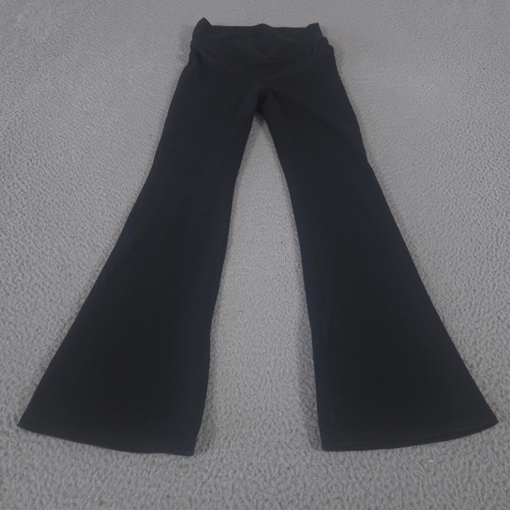 Old Navy‎ Leggings Girls M 8 Black PowerChill Crossover Flared Leggings Stretch